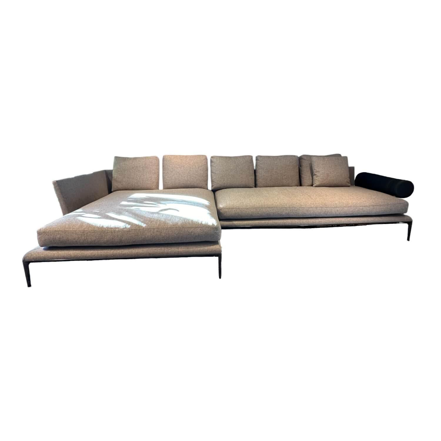 Ecksofa Atoll Bezug Stoff Edit Steingrau Füße Verchromt Schwarz Lackiert Inklusi... Ecksofa Atoll Bezug Stoff Edit Steingrau Füße Verchromt Schwarz Lackiert Inklusi... von B&B Italia