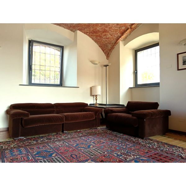 Erasmo Samt 2-Sitzer Sofa und Sessel Set, B&B Italia von B&B Italia