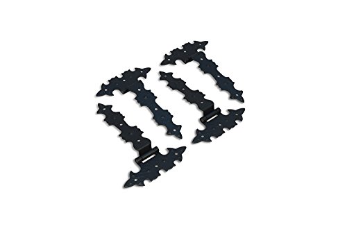 20 x Scharniere Schwarz antike Beschläge im restaurierungsshop Möbelbänder von B&B