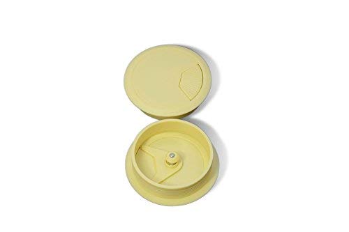 4x80mm Kabeldurchlass Kabeldurchführung Kabelabdeckung Kabeldose Kunststoff beige von B&B
