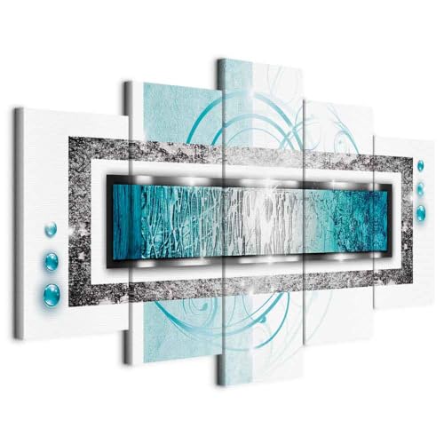 B&D XXL - Akustikbild 225x112 cm Bilder mit Akustikschaumstoff Hochleistungsschallabsorber Schallschutz Leinwandbild XXL 5 tlg Wandbild a-A-0003-b-o von B&D XXL