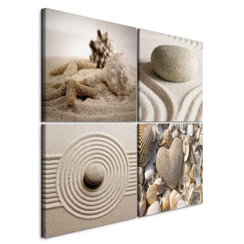 B&D XXL - Wandbilder Set Muscheln 80x80 cm 4 Teilig je 40x40 Vlies Leinwandbild Kunstdruck modern Wandbilder XXL Wanddekoration Design Wand Bild mehrteilig - Natur Strand Spa 9060108 B&D XXL - Wandbilder Set Muscheln 80x80 cm 4 Teilig je 40x40 Vlies Leinwandbild Kunstdruck modern Wandbilder XXL Wanddekoration Design Wand Bild mehrteilig - Natur Strand Spa 9060108 von B&D XXL