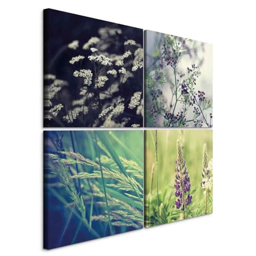 B&D XXL - Wandbilder Set Natur 80x80 cm 4 Teilig je 40x40 Vlies Leinwandbild Kunstdruck modern Wandbilder XXL Wanddekoration Design Wand Bild mehrteilig - Wiese 030210-85 B&D XXL - Wandbilder Set Natur 80x80 cm 4 Teilig je 40x40 Vlies Leinwandbild Kunstdruck modern Wandbilder XXL Wanddekoration Design Wand Bild mehrteilig - Wiese 030210-85 von B&D XXL