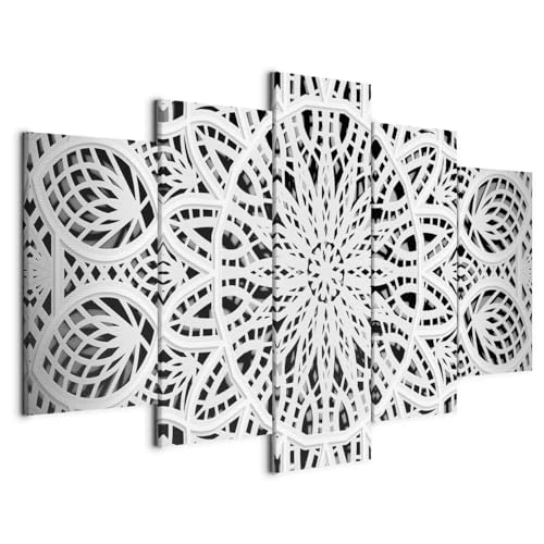 B&D XXL - Wandbilder XXL 100x50cm 5 tlg - Wand Deko Leinwand Bilder Groß Wanddeko Wohnzimmer Schlafzimmer Kunstdrucke - Abstrakt Mandala Orient Ornament f-A-0581-b-n B&D XXL - Wandbilder XXL 100x50cm 5 tlg - Wand Deko Leinwand Bilder Groß Wanddeko Wohnzimmer Schlafzimmer Kunstdrucke - Abstrakt Mandala Orient Ornament f-A-0581-b-n von Cuadros B&D XXL