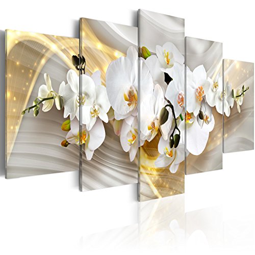 B&D XXL - Wandbilder XXL 100x50cm 5 tlg - Wand Deko Leinwand Bilder Groß Wanddeko Wohnzimmer Schlafzimmer Kunstdrucke - Blumen b-C-0104-b-n B&D XXL - Wandbilder XXL 100x50cm 5 tlg - Wand Deko Leinwand Bilder Groß Wanddeko Wohnzimmer Schlafzimmer Kunstdrucke - Blumen b-C-0104-b-n von Cuadros B&D XXL