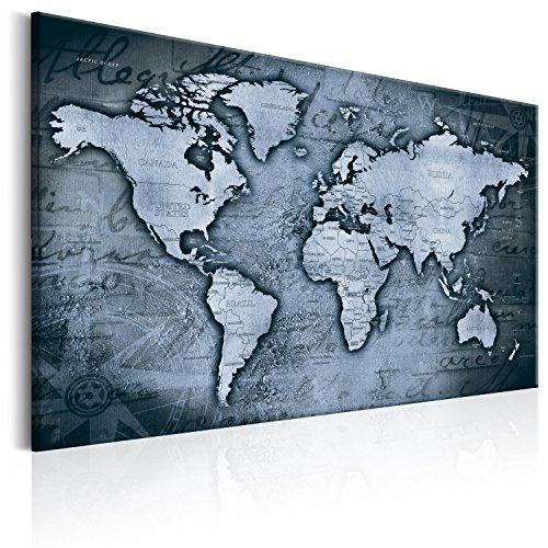 B&D XXL - Wandbilder XXL 120x80 cm 1 tlg - Wand Deko Vlies Leinwand Bilder Groß Wanddeko Wohnzimmer Schlafzimmer Kunstdrucke - Weltkarte Kontinent Landkarte Karte k-A-0064-b-d B&D XXL - Wandbilder XXL 120x80 cm 1 tlg - Wand Deko Vlies Leinwand Bilder Groß Wanddeko Wohnzimmer Schlafzimmer Kunstdrucke - Weltkarte Kontinent Landkarte Karte k-A-0064-b-d von B&D XXL
