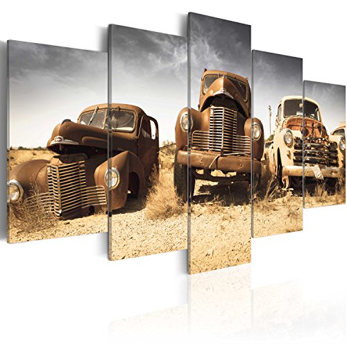 B&D XXL - Wandbilder XXL Auto 200x100cm 5 tlg - Wand Deko Leinwand Bilder Groß Wanddeko Wohnzimmer Schlafzimmer Kunstdrucke - Oldtimer Vintage Wagen 030106-10 B&D XXL - Wandbilder XXL Auto 200x100cm 5 tlg - Wand Deko Leinwand Bilder Groß Wanddeko Wohnzimmer Schlafzimmer Kunstdrucke - Oldtimer Vintage Wagen 030106-10 von Cuadros B&D XXL