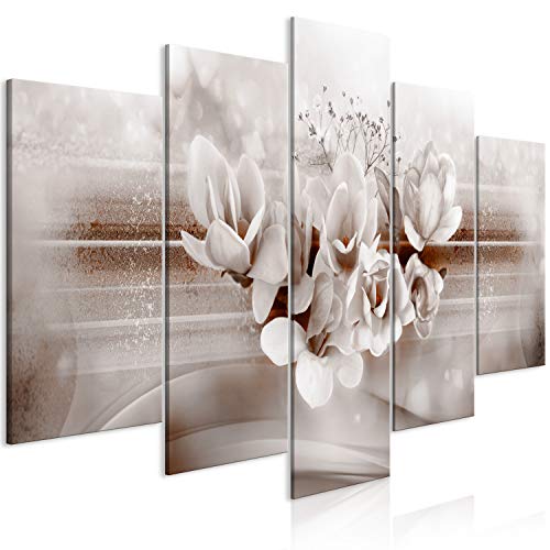 B&D XXL - Wandbilder XXL Blumen 225x112cm 5 tlg - Wand Deko Leinwand Bilder Groß Wanddeko Wohnzimmer Schlafzimmer Kunstdrucke - Magnolien grau b-A-0592-b-o B&D XXL - Wandbilder XXL Blumen 225x112cm 5 tlg - Wand Deko Leinwand Bilder Groß Wanddeko Wohnzimmer Schlafzimmer Kunstdrucke - Magnolien grau b-A-0592-b-o von B&D XXL