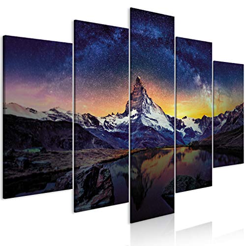 B&D XXL - Wandbilder XXL Landschaft Natur 200x100cm 5 tlg - Wand Deko Leinwand Bilder Groß Wanddeko Wohnzimmer Schlafzimmer Kunstdrucke - Gebirge Alpen Matterhorn c-A-0177-b-m B&D XXL - Wandbilder XXL Landschaft Natur 200x100cm 5 tlg - Wand Deko Leinwand Bilder Groß Wanddeko Wohnzimmer Schlafzimmer Kunstdrucke - Gebirge Alpen Matterhorn c-A-0177-b-m von B&D XXL