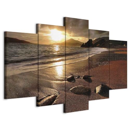 B&D XXL - Wandbilder XXL Meer und Strand 100x50cm 5 tlg - Wand Deko Leinwand Bilder Groß Wanddeko Wohnzimmer Schlafzimmer Kunstdrucke - Landschaft Natur c-B-0550-b-m B&D XXL - Wandbilder XXL Meer und Strand 100x50cm 5 tlg - Wand Deko Leinwand Bilder Groß Wanddeko Wohnzimmer Schlafzimmer Kunstdrucke - Landschaft Natur c-B-0550-b-m von B&D XXL