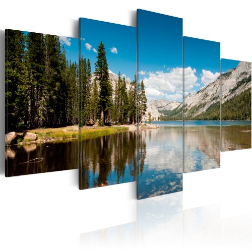 B&D XXL - Wandbilder XXL Landschaft Gebirge 100x50 cm 5 tlg Wand Deko Leinwand Bilder Groß Wanddeko Wohnzimmer Schlafzimmer Kunstdrucke - Natur Berge Bergsee Wald 030212-29 B&D XXL - Wandbilder XXL Landschaft Gebirge 100x50 cm 5 tlg Wand Deko Leinwand Bilder Groß Wanddeko Wohnzimmer Schlafzimmer Kunstdrucke - Natur Berge Bergsee Wald 030212-29 von Cuadros B&D XXL