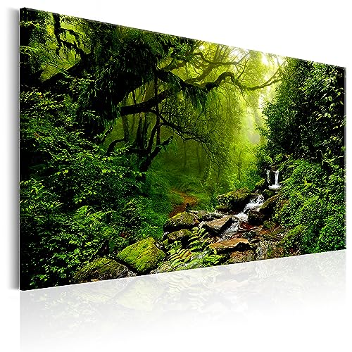 murando Acrylglasbild Wald Bach 1 Teilig Wandbild auf Acryl Glas Bilder Kunstdruck Moderne Wanddekoration - Natur Landschaft Bäume Wasserfall c-B-0234-k-c von B&D XXL