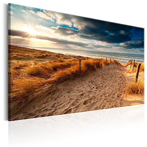 murando - Akustikbild Landschaft 120x80 cm 1 tlg Bilder Akustikschaum Schallschutz Akustikpaneele Wandpaneele Schalldämmung Wandbild Schallabsorber Akustikplatten Natur Meer Strand c-B-0136-b-a von B&D XXL