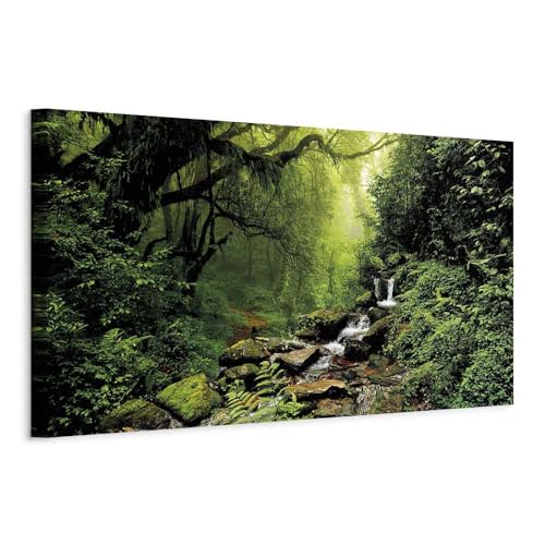 murando Akustikbild Wald Bilder Akustikschaum Hochleistungsschallabsorber Schallschutz Leinwand 1 tlg Wandbild Raumakustik Schalldämmung Waldlandschaft Natur Panorama c-B-0193-b-c von B&D XXL