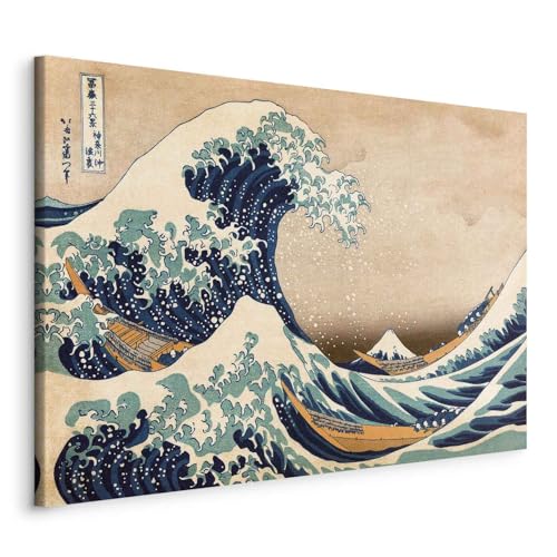 murando - Akustikbild die große Welle vor Kanagawa 90x60 cm 1 tlg Bilder Akustikschaum Schallschutz Kunst Akustikpaneele Wandpaneele Schalldämmung Wandbild Schallabsorber Hokusai - p-B-0009-b-a von B&D XXL