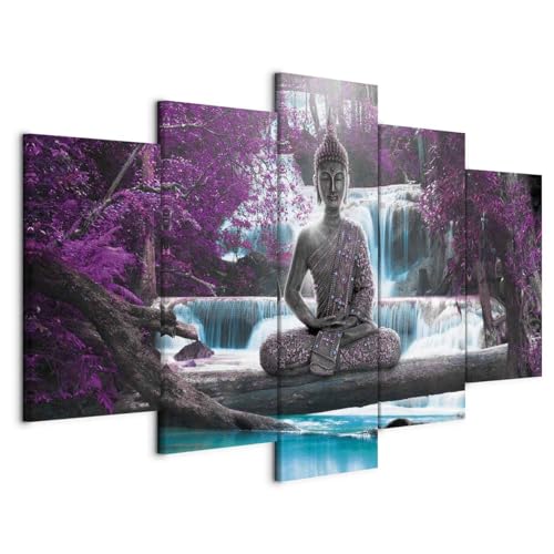 B&D XXL - Wandbilder XXL 200x100 cm - Vlies Leinwandbild 5 tlg Kunstdruck modern Wandbilder XXL Wanddekoration Design Wand Bild Wasserfall Natur Baum Wald c-A-0021-b-o. B&D XXL - Wandbilder XXL 200x100 cm - Vlies Leinwandbild 5 tlg Kunstdruck modern Wandbilder XXL Wanddekoration Design Wand Bild Wasserfall Natur Baum Wald c-A-0021-b-o. von Cuadros B&D XXL