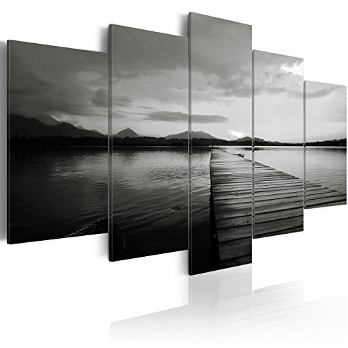 murando - Bilder 200x100 cm Vlies Leinwandbild 5 tlg Kunstdruck modern Wandbilder XXL Wanddekoration Design Wand Bild - Ozean Insel Natur Landschaft Sonnenuntergang c-B-0088-b-p von B&D XXL