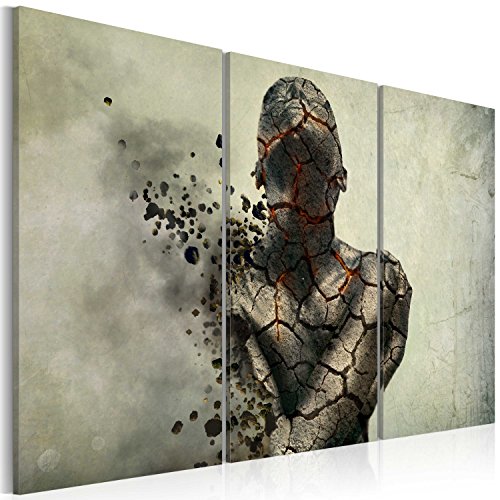 murando - Bilder Abstrakt 120x80 cm Vlies Leinwandbild 3 Teilig Kunstdruck modern Wandbilder XXL Wanddekoration Design Wand Bild - Tod grau Ende trauer 020101-42 von B&D XXL