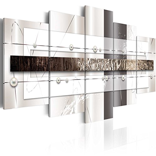 B&D XXL - Wandbilder XXL Abstrakt 200x100cm 5 tlg - Wand Deko Leinwand Bilder Groß Wanddeko Wohnzimmer Schlafzimmer Kunstdrucke - Perlen Textur beige weiß braun a-A-0038-b-m B&D XXL - Wandbilder XXL Abstrakt 200x100cm 5 tlg - Wand Deko Leinwand Bilder Groß Wanddeko Wohnzimmer Schlafzimmer Kunstdrucke - Perlen Textur beige weiß braun a-A-0038-b-m von Cuadros B&D XXL