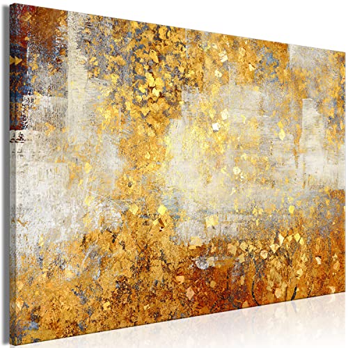 B&D XXL - Wandbilder XXL Abstrakt 120x80 cm 1 tlg Wand Deko Leinwand Bilder Groß Wanddeko Wohnzimmer Schlafzimmer Kunstdrucke – bunt wie gemalt Modern Art Muster a-A-10221-b-a von B&D XXL