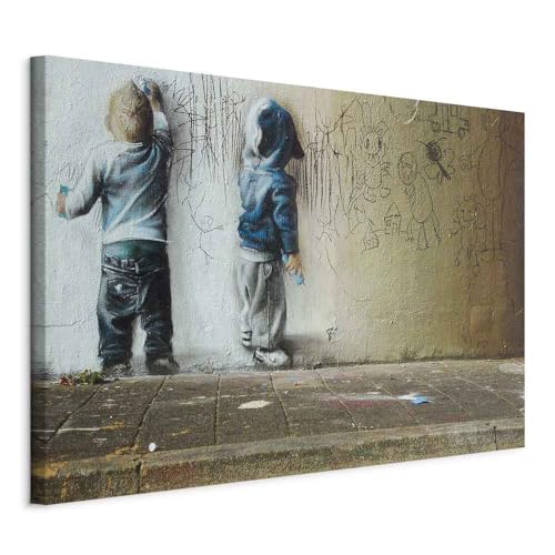 B&D XXL - Wandbilder XXL Banksy Kids Painting Vlies Leinwandbild 1 tlg Kunstdruck modern Wandbilder XXL Wanddekoration Design Wand Bild - Poster Kinder Mural Graffiti i-B-0024-b-d B&D XXL - Wandbilder XXL Banksy Kids Painting Vlies Leinwandbild 1 tlg Kunstdruck modern Wandbilder XXL Wanddekoration Design Wand Bild - Poster Kinder Mural Graffiti i-B-0024-b-d von Cuadros B&D XXL