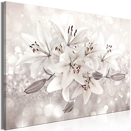 murando - Bilder Lilien Blumen 60x40 cm Leinwandbild 1 tlg Kunstdruck modern Wandbilder XXL Wanddekoration Design Wandbild Natur Botanik Pflanze bokeh b-C-10285-b-a von B&D XXL