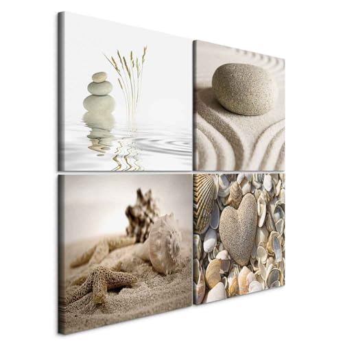 B&D XXL - Wandbilder Set Muscheln 40x40 cm 4 Teilig je 20x20 Vlies Leinwandbild Kunstdruck modern Wandbilder XXL Wanddekoration Design Wand Bild mehrteilig - Natur Strand Spa 9060093 B&D XXL - Wandbilder Set Muscheln 40x40 cm 4 Teilig je 20x20 Vlies Leinwandbild Kunstdruck modern Wandbilder XXL Wanddekoration Design Wand Bild mehrteilig - Natur Strand Spa 9060093 von B&D XXL