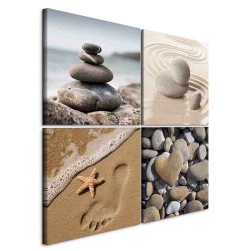 B&D XXL - Wandbilder Set Strand 60x60 cm 4 Teilig je 30x30 Vlies Leinwandbild Kunstdruck modern Wandbilder XXL Wanddekoration Design Wand Bild mehrteilig - Natur Meer Sand Wasser Strand B&D XXL - Wandbilder Set Strand 60x60 cm 4 Teilig je 30x30 Vlies Leinwandbild Kunstdruck modern Wandbilder XXL Wanddekoration Design Wand Bild mehrteilig - Natur Meer Sand Wasser Strand von B&D XXL