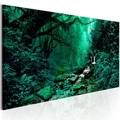 murando - Bilder Wald 120x40 cm Vlies Leinwandbild 1 tlg Kunstdruck modern Wandbilder XXL Wanddekoration Design Wand Bild Panoramabild - Waldlandschaft Natur Panorama Baum von B&D XXL