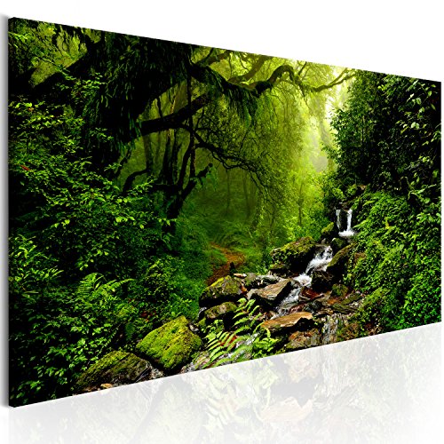 murando - Bilder Wald 135x45 cm Vlies Leinwandbild 1 tlg Kunstdruck modern Wandbilder XXL Wanddekoration Design Wand Bild Panoramabild - Waldlandschaft Natur Panorama Baum von B&D XXL