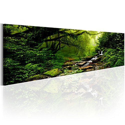 murando - Bilder Wald 172x45 cm Vlies Leinwandbild 1 tlg Kunstdruck modern Wandbilder XXL Wanddekoration Design Wand Bild Panoramabild - Waldlandschaft Natur Panorama Baum von B&D XXL