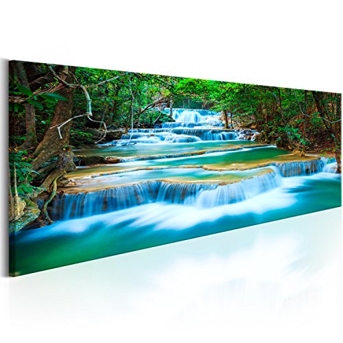 B&D XXL - Wandbilder XXL Wasserfall 120x40 cm 1 tlg - Wand Deko Vlies Leinwand Bilder Groß Wanddeko Wohnzimmer Schlafzimmer Kunstdrucke Panoramabild - Natur Landschaft Wald c-B-0160-b-a B&D XXL - Wandbilder XXL Wasserfall 120x40 cm 1 tlg - Wand Deko Vlies Leinwand Bilder Groß Wanddeko Wohnzimmer Schlafzimmer Kunstdrucke Panoramabild - Natur Landschaft Wald c-B-0160-b-a von B&D XXL