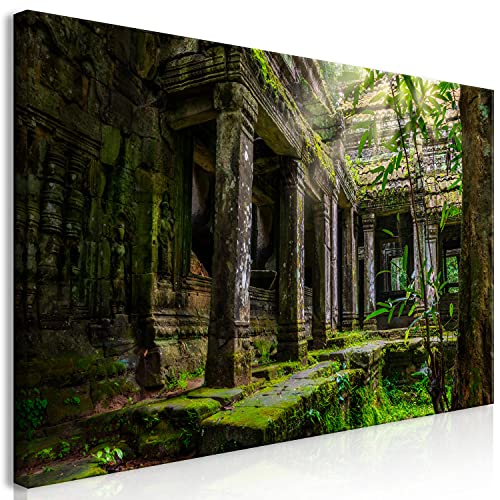 murando Wandbild Mega XXXL Architektur Einteiliger XXL-Format Kunstdruck zur Selbstmontage Leinwandbilder moderne Bilder DIY Wanddekoration Wohnung Deko Tempel Preah Khan von B&D XXL