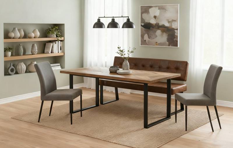 B&D home Essbank SIGFRID (1-St), gepolstert, mit Rückenlehne von B&D home