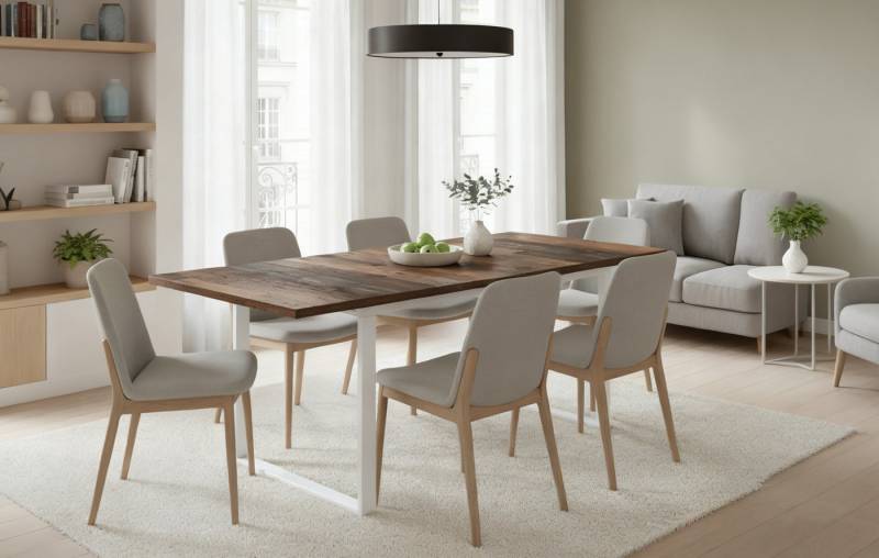 B&D home Esstisch Ausziehtisch ANNA, Kufengestell, ausziehbar, 120-160cm, 4-6 Personen von B&D home