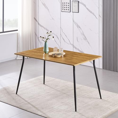 B&D home Esstisch LIOR | 120 cm x 80 cm Esszimmertisch Küchentisch Holztisch für Küche, Esszimmer | Industrial modern Design | Wildeiche Optik, 11215-120-EIWL von B&D home