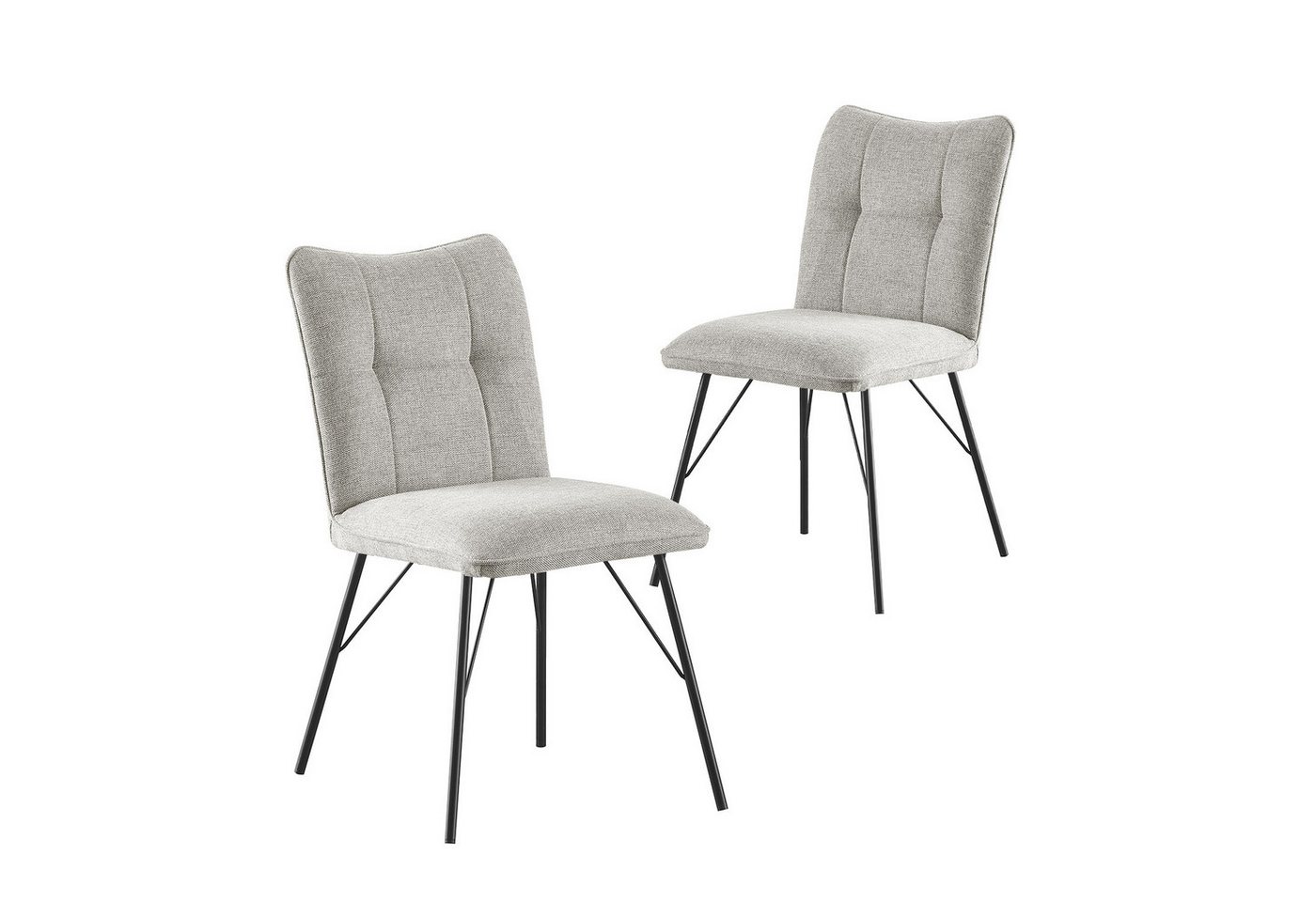B&D home 4-Fußstuhl NELE (2er Set, 2 St), gepolstert von B&D home