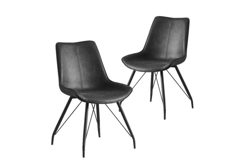 B&D home 4-Fußstuhl MATS (2er Set, 2 St), gepolstert von B&D home