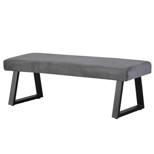 B&D home Sitzbank Dolce | gepolsterte Esszimmerbank 140 cm Polsterbank für Esszimmer, Garderobe, Küche | Industrial modern Design | Dunkelgrau, 11304-140-DAGR B&D home Sitzbank Dolce | gepolsterte Esszimmerbank 140 cm Polsterbank für Esszimmer, Garderobe, Küche | Industrial modern Design | Dunkelgrau, 11304-140-DAGR von B&D home