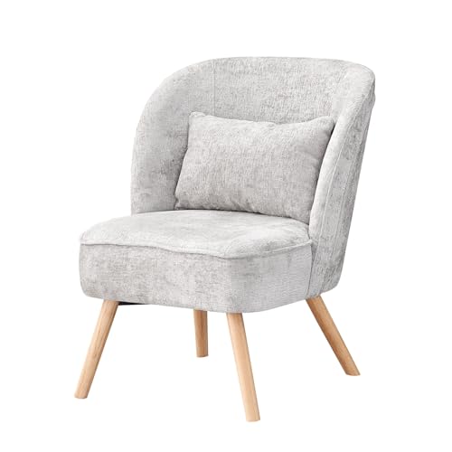 B&D home Wohnzimmersessel YOYO | Loungesessel Chefsessel Einzelsofa Polsterstuhl für Wohnzimmer, Schlafzimmer, Esszimmer, Sofaecke | skaninavisch Design | Grau, 14501-GRAU von B&D home