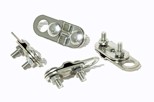 Seilklemmen aus Edelstahl mit Öse 2er Pack Seilklemmen aus Edelstahl mit Öse 2er Pack von British General