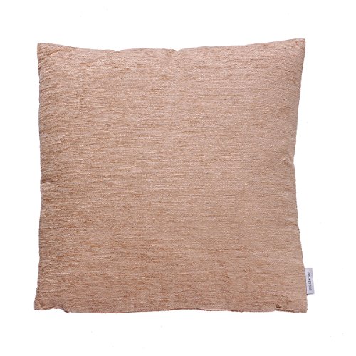 B&H Kissen, Polyester/Chenille, Beige, Einzelbett, 45 x 45 x 5 cm von B&H