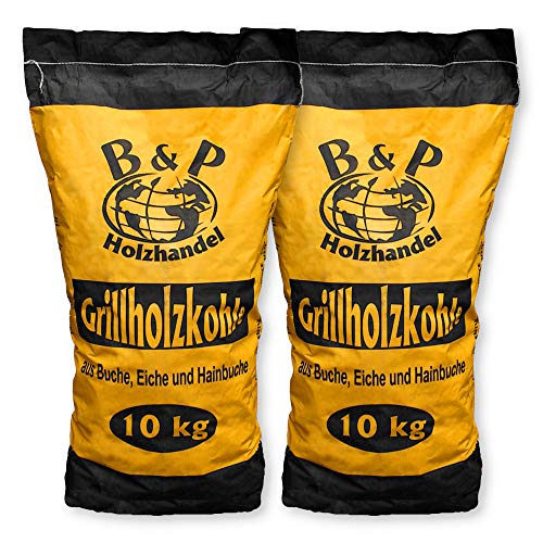 B&P Dienstleistungen und Service 2 x 10kg Sack Holzkohle (1,54€/kg) von B&P Dienstleistungen und Service