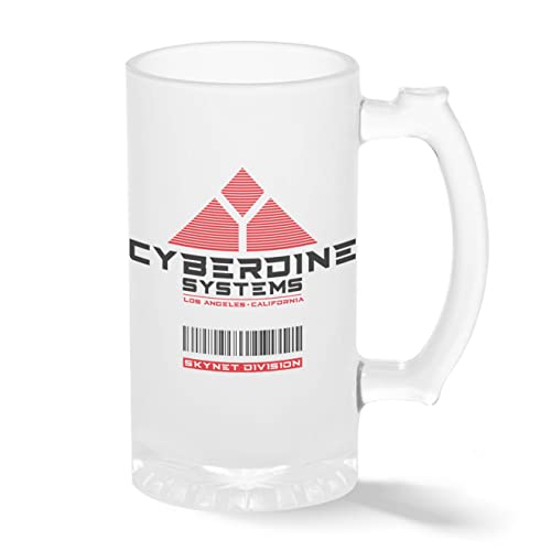 Cyberdyne Systems ART By Dune Inspired By Terminator Transparent Bierkrug Stein 500ml von B&S Boutique