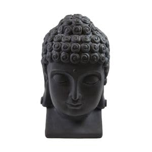B & S Buddha Kopf groß H 40 cm Steinfigur Garten Deko Figur Skulptur Feng Shui von B & S