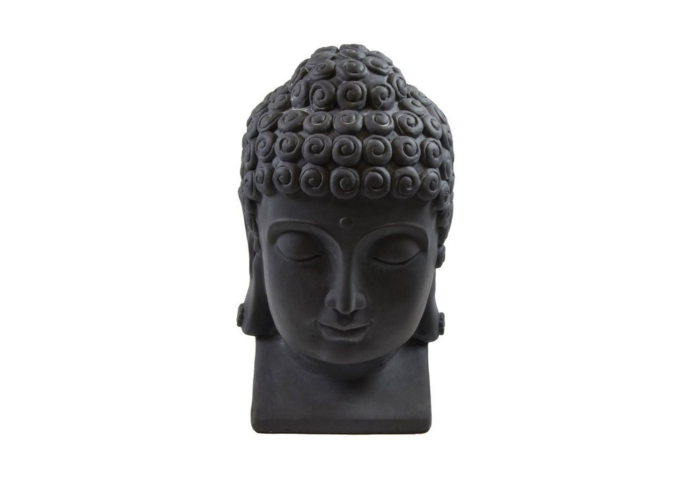 B&S Dekofigur Buddha Kopf groß H 40 cm Steinfigur Deko Figur Skulptur Feng Shui von B&S