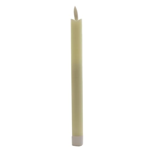 B & S LED Echtwachs Stabkerze 24.5 cm mit Flackereffekt und Timer creme B & S LED Echtwachs Stabkerze 24.5 cm mit Flackereffekt und Timer creme von B & S