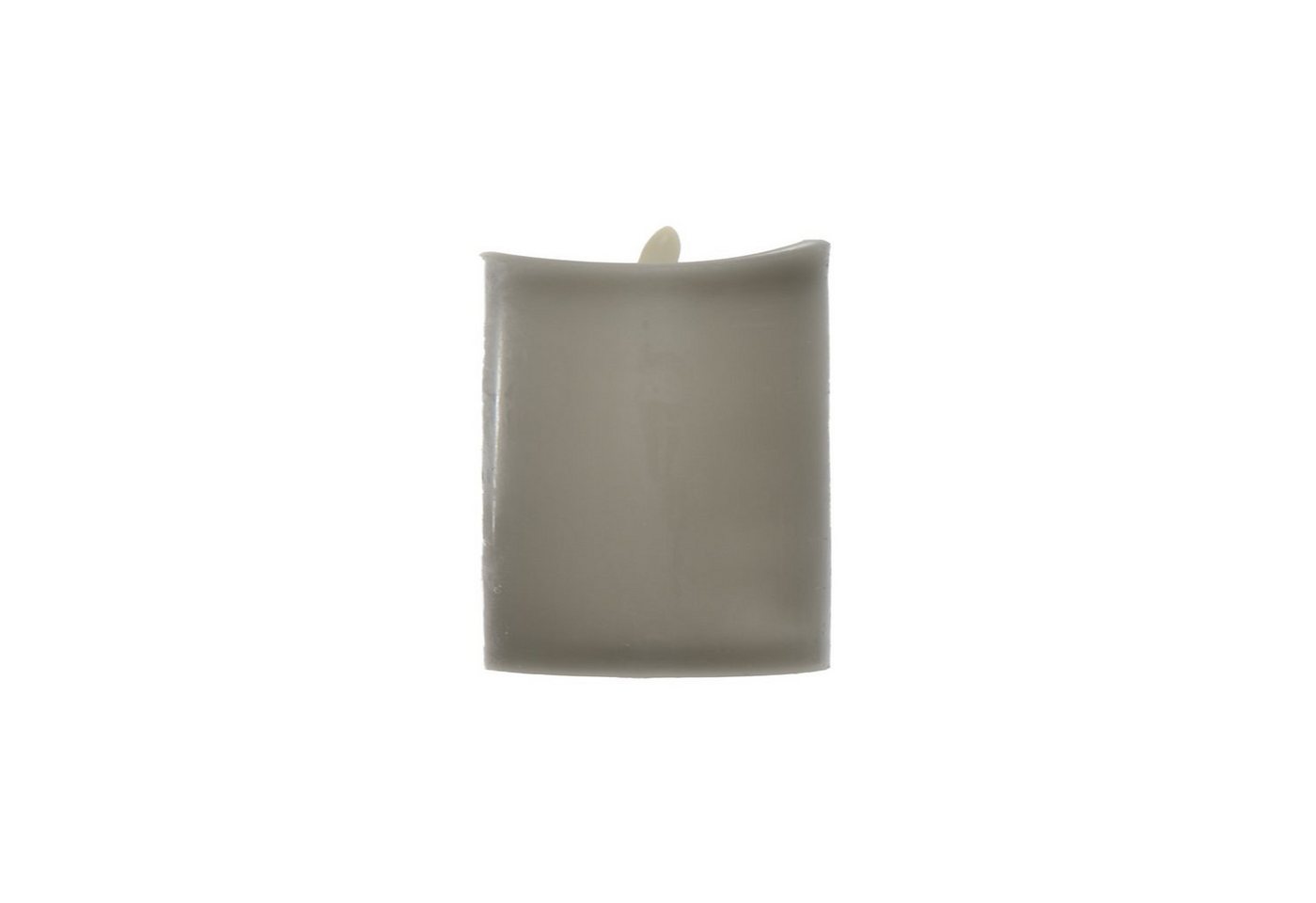 B&S LED-Kerze Echtwachskerze grau 10 x Ø 9 cm mit Flackerflamme und Timer B&S LED-Kerze Echtwachskerze grau 10 x Ø 9 cm mit Flackerflamme und Timer von B&S