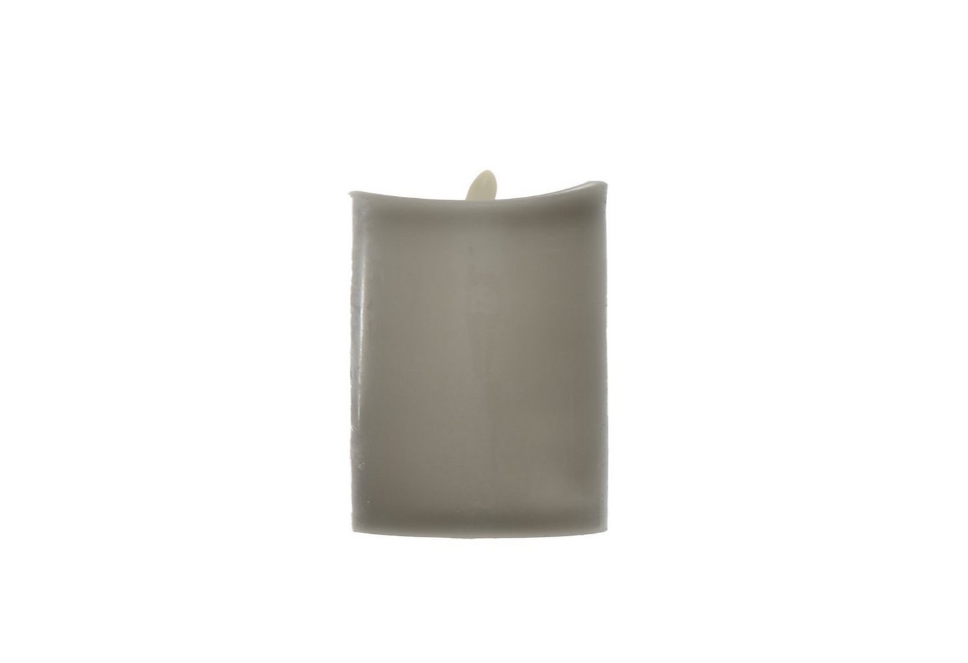 B&S LED-Kerze Echtwachskerze grau 12.5 x Ø 9 cm mit Flackerflamme und Timer B&S LED-Kerze Echtwachskerze grau 12.5 x Ø 9 cm mit Flackerflamme und Timer von B&S