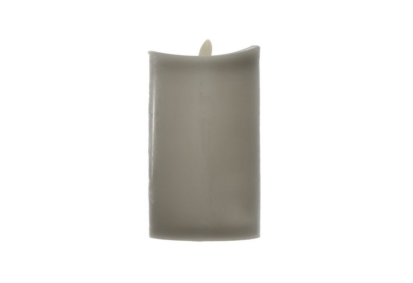 B&S LED-Kerze Echtwachskerze grau 15 x Ø 9 cm mit Flackerflamme und Timer B&S LED-Kerze Echtwachskerze grau 15 x Ø 9 cm mit Flackerflamme und Timer von B&S